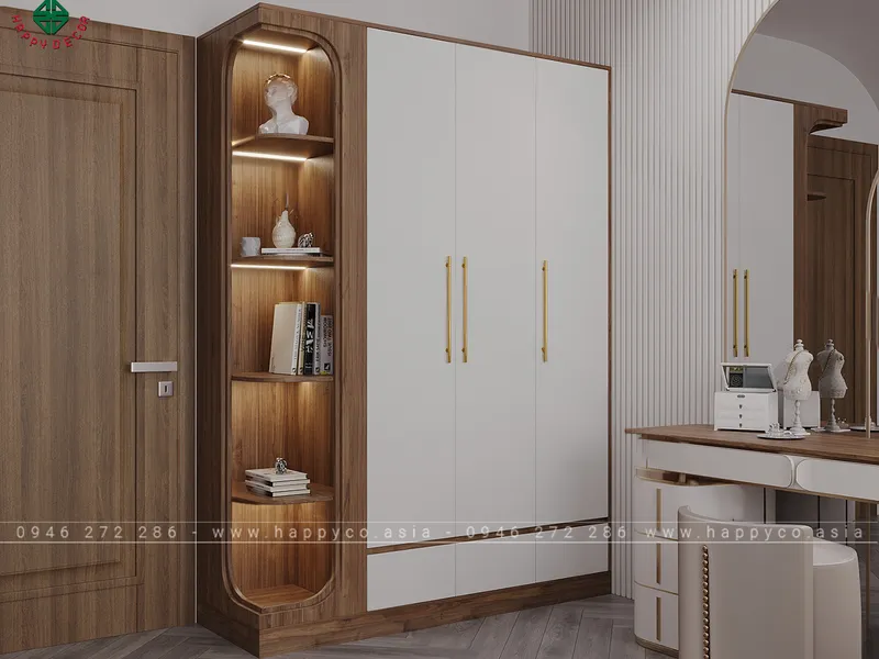 Mẫu tủ quần áo 1m2 nhỏ đẹp TA6828