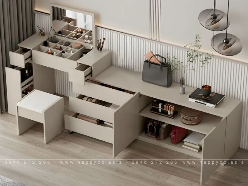 BÀN TRANG ĐIỂM GỖ CÔNG NGHIỆP MDF SANG TRỌNG BP6836