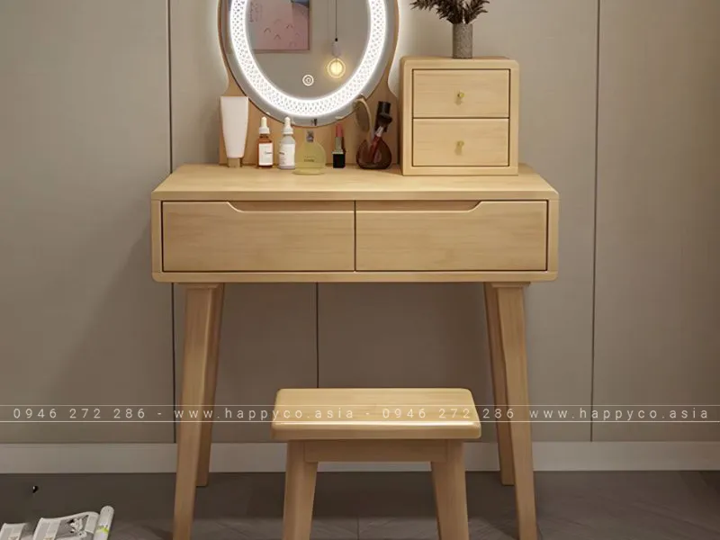 BÀN TRANG ĐIỂM GỖ CÔNG NGHIỆP ĐỘC ĐÁO - BP6824
