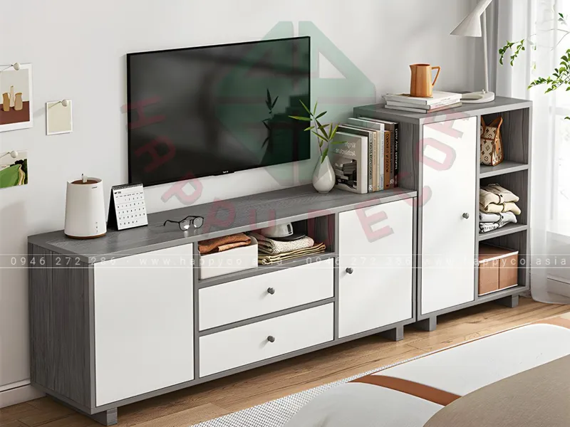 KỆ TIVI KẾT HỢP HỘC KÉO TINH TẾ KT6828