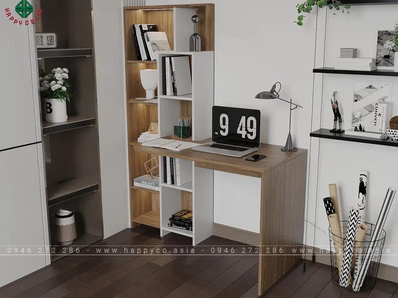 Bàn làm việc kết hợp tủ tài liệu BV6804