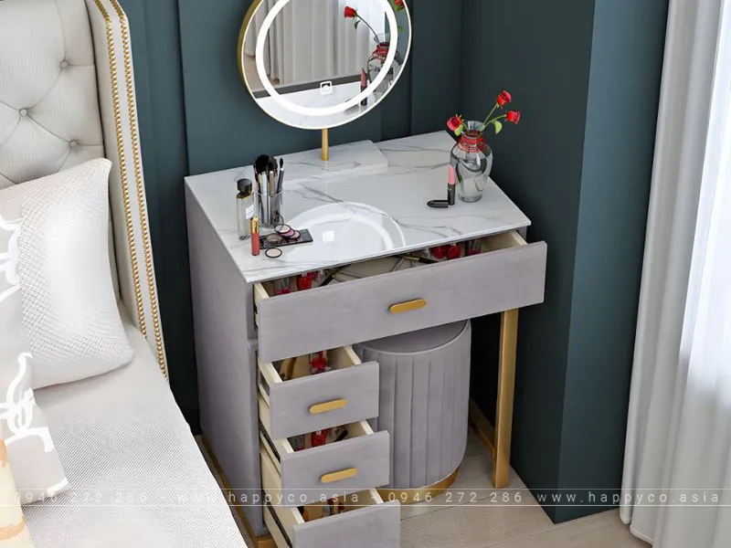 BÀN TRANG ĐIỂM GỖ CÔNG NGHIỆP MDF BP6852
