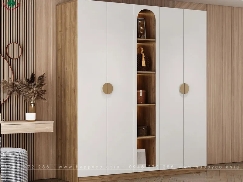 Mẫu tủ quần áo 1m2 đẹp TA6829