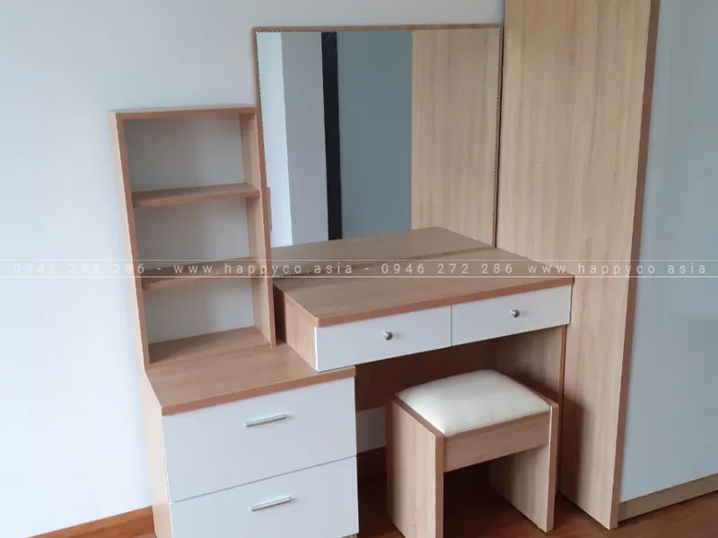 BÀN TRANG ĐIỂM GỖ MDF CAO CẤP BP6822