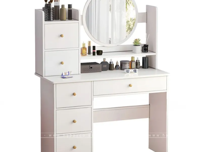 BÀN TRANG ĐIỂM GỖ MDF MÀU TRẮNG BP6837