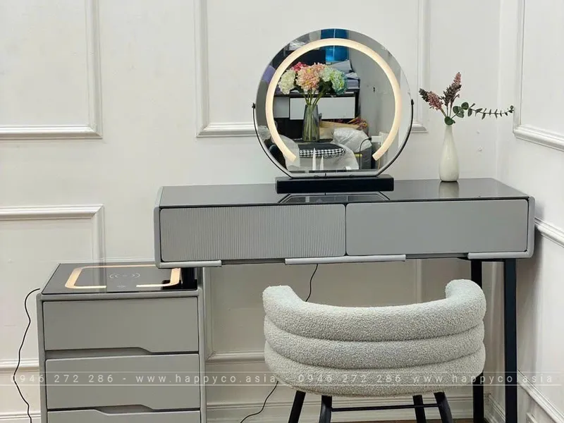 BÀN TRANG ĐIỂM GỖ MDF BỌC NHỰA TN17