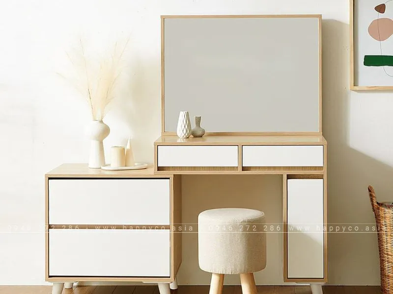 BÀN TRANG ĐIỂM VÁN MDF HIỆN ĐẠI - BP6825