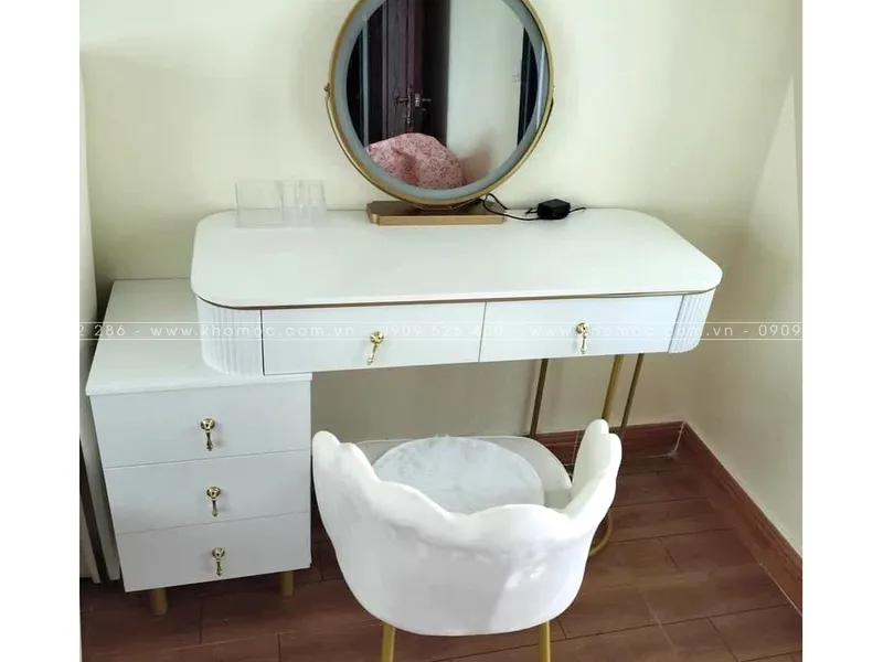 BÀN TRANG ĐIỂM GỖ MDF BỌC NHỰA TN27