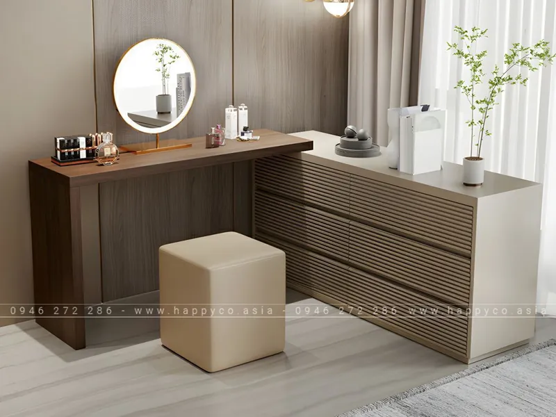 BÀN TRANG ĐIỂM GỖ CÔNG NGHIỆP MDF SANG TRỌNG THANH LỊCH BP6846