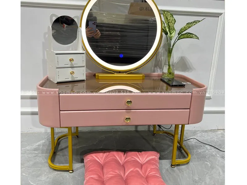 BÀN TRANG ĐIỂM GỖ MDF BỌC NHỰA TN-B2