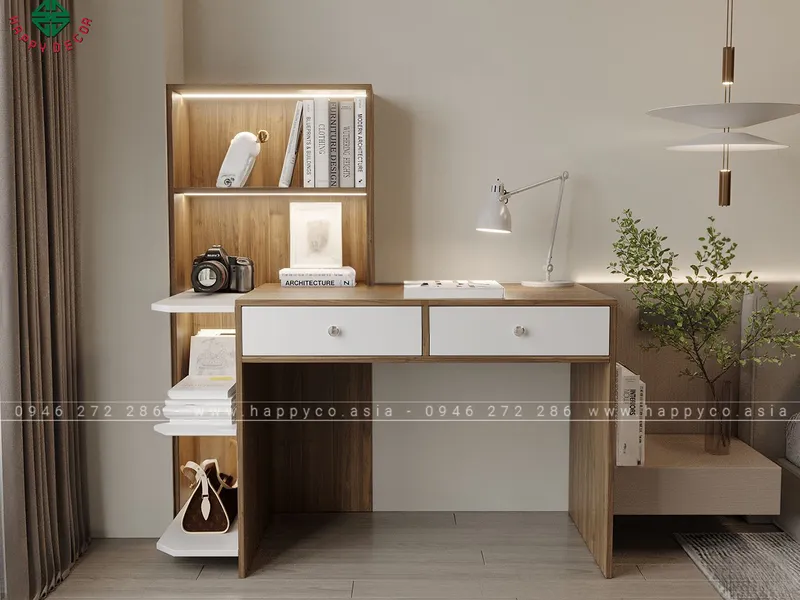 Mẫu bàn làm việc tại nhà nhỏ gọn hiện đại BV6807