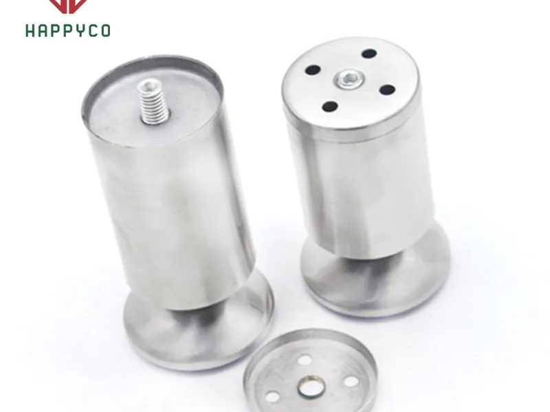 Chân bàn Không Tăng Chỉnh Inox Tròn 