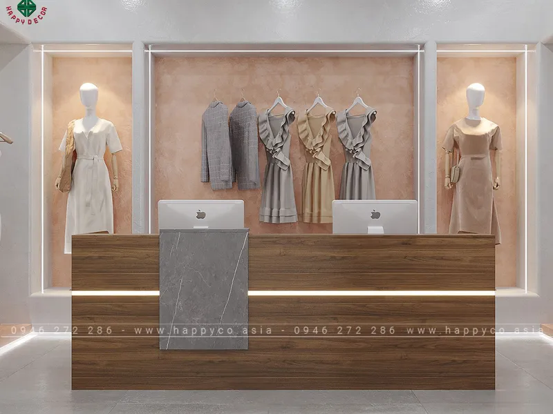 Bàn quầy tiếp tân đẹp hiện đại BQ6800