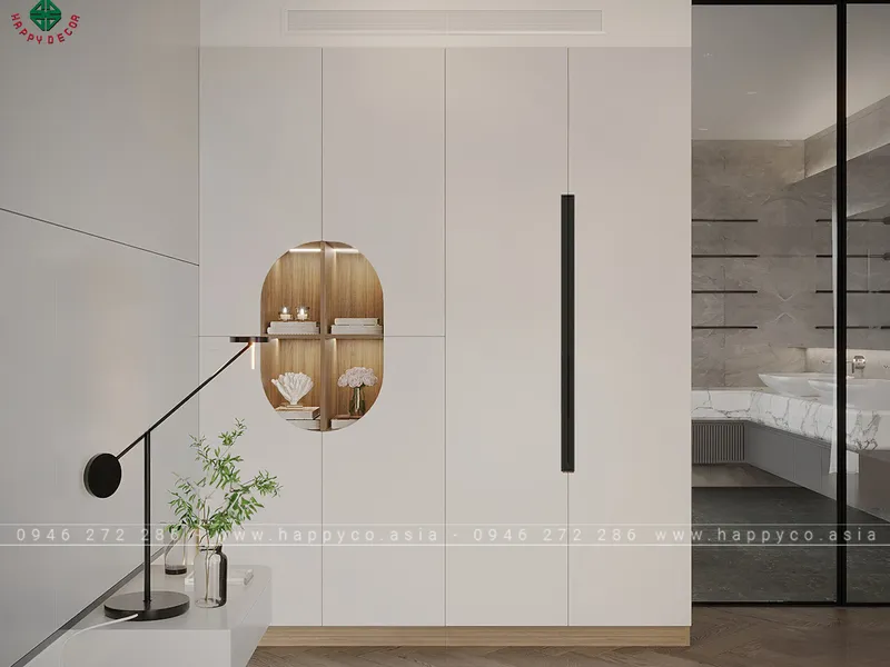 Mẫu tủ quần áo có đèn led TA6826