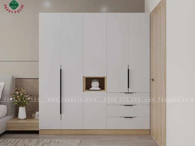 Tủ quần áo đẹp hiện đại TA6805