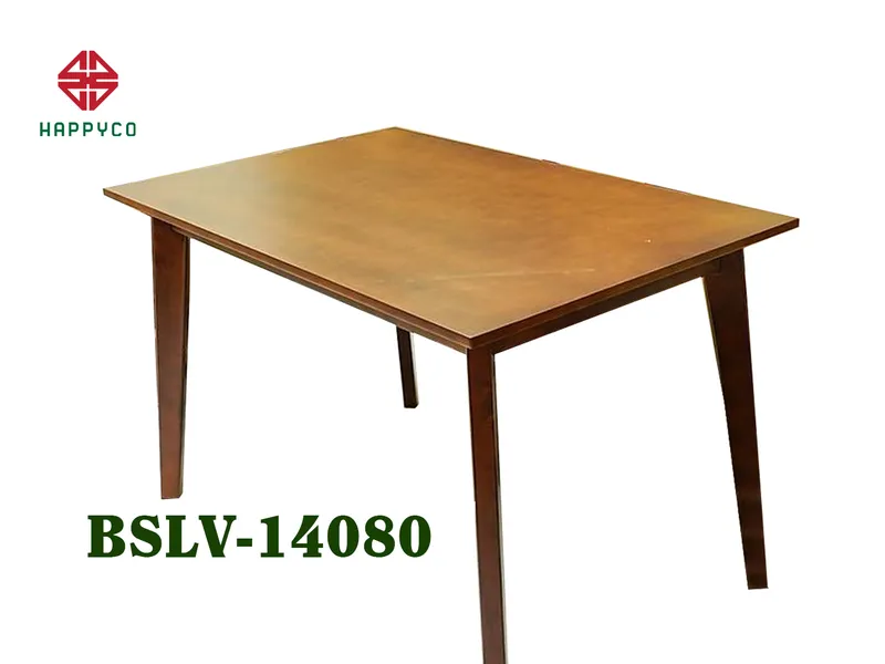 BÀN SALA MẶT MDF VENEER  CHÂN CAO SU - BSLV-CS14080