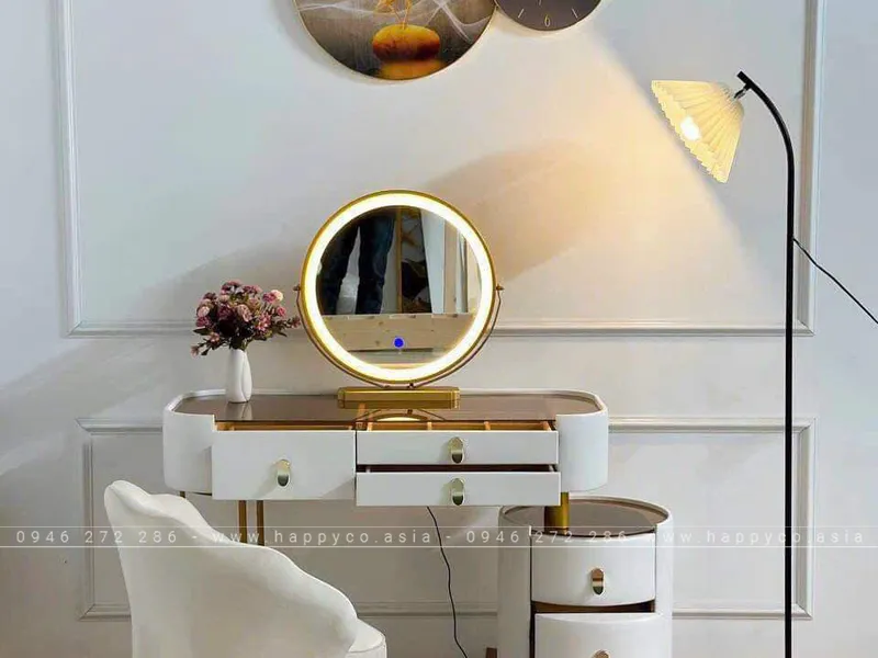 BÀN TRANG ĐIỂM GỖ MDF BỌC NHỰA TN51