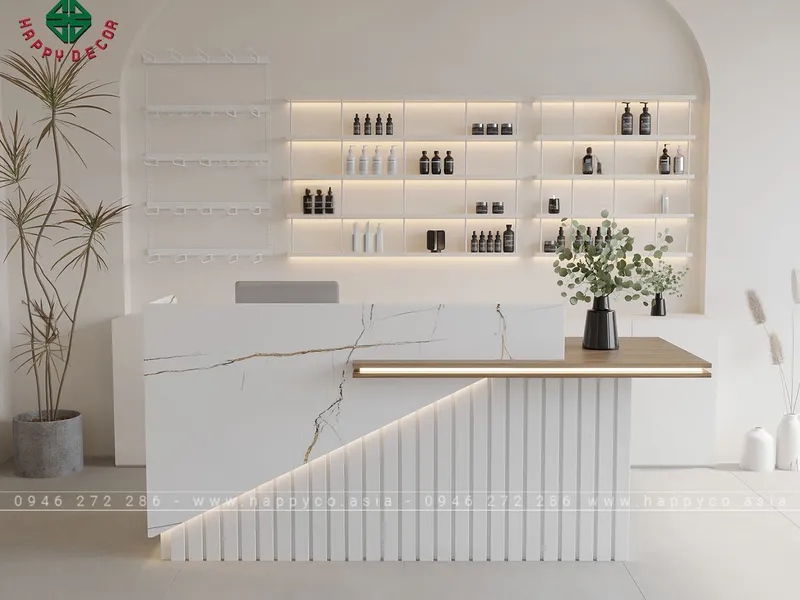 Bàn thu ngân shop quần áo BQ6804