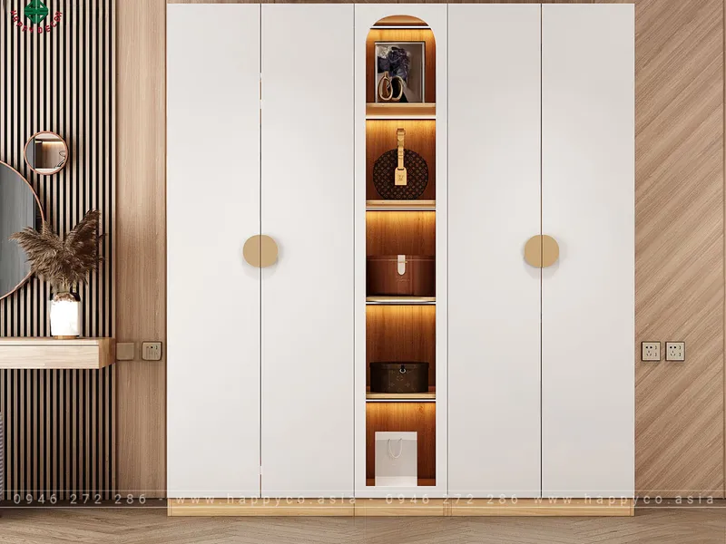 Mẫu tủ quần áo 1m2 đẹp TA6813