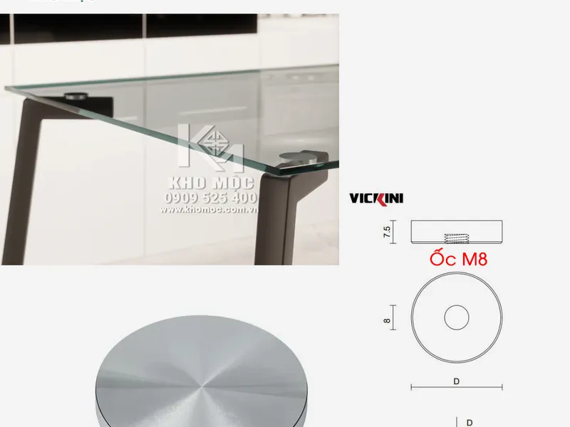 Ốc kết nối IVAN 20103  - Miếng Nhôm Dán Kính