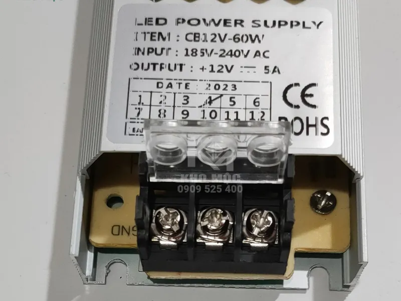 Nguồn Tổ Ong 5A / 12V / 60W