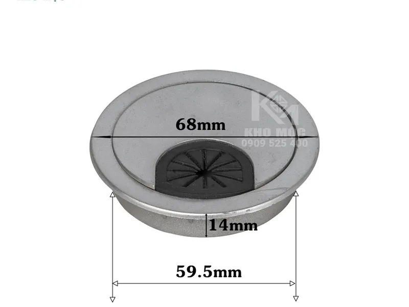 Nắp 60mm Chụp Luồn Dây Điện Bằng Nhựa
