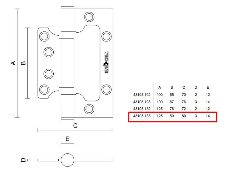 BL Âm Dương VICKINI 12,5 Phân Dày 3 Ly 43105.133 SSS