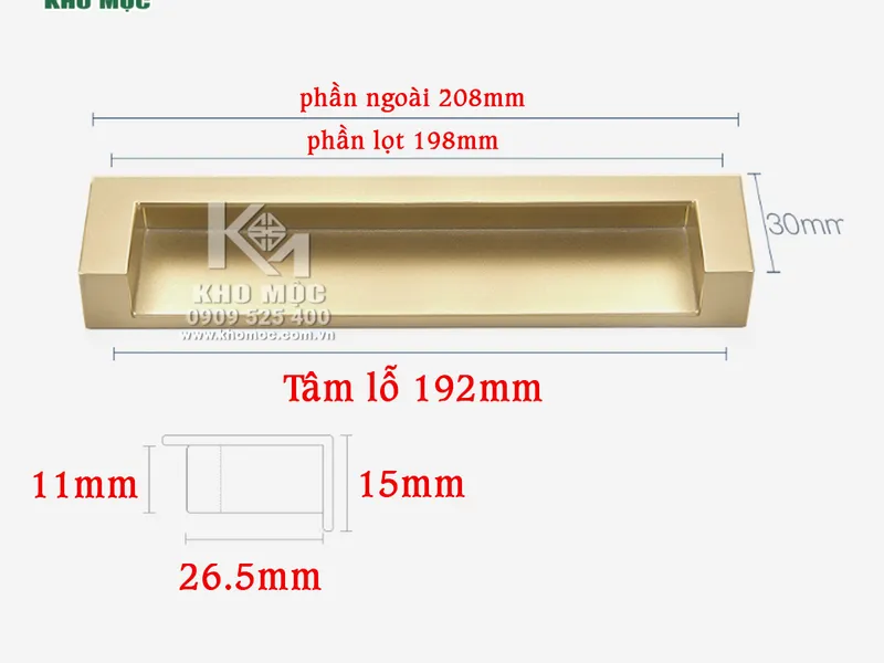 Tay Nắm Âm HM A6639