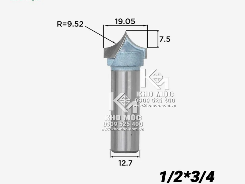 Mũi soi mũi tên Tideway LC0405 - mũi soi rãnh 3D 