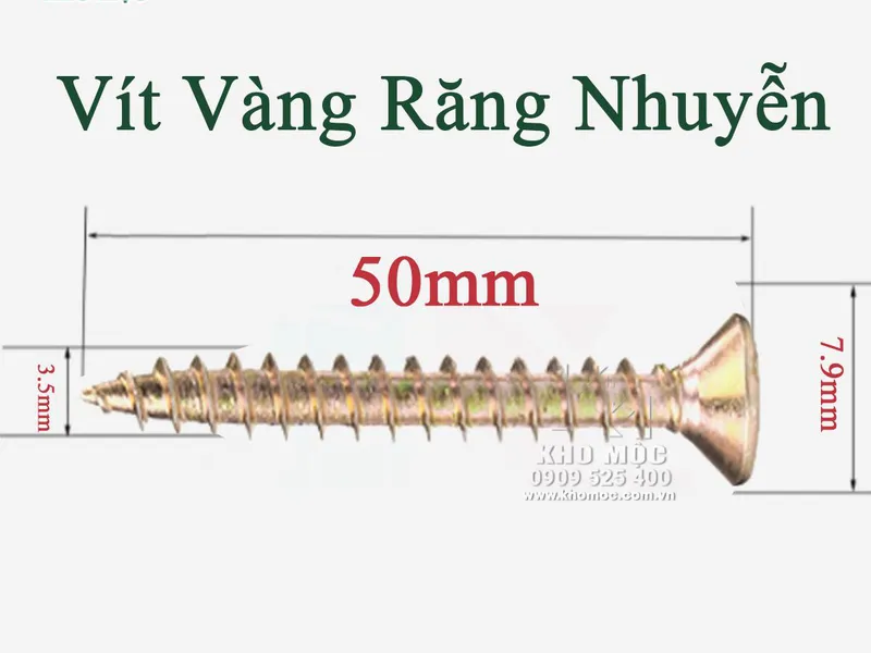 Vít Nhuyễn 7 Màu - Vít Vàng Nhuyễn