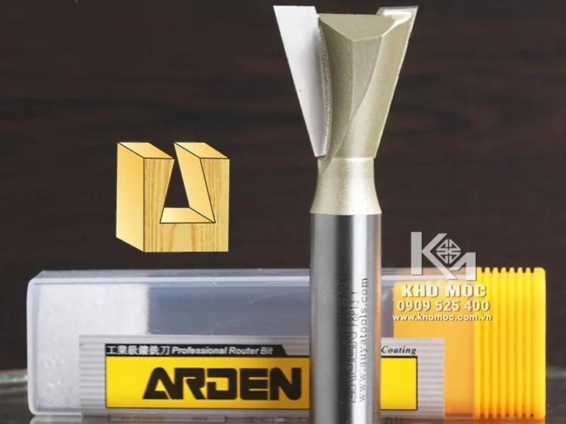 MŨI PHAY ROUTER ĐUÔI CÁ CỐT 12.7 -  D15.9 (1/2*5/8) Mã A0306258