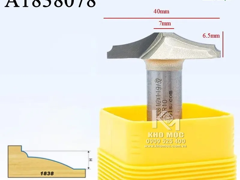 MŨI PHAY PANO CỬA ARDEN A1838078 12.7×40x7mm (1/2*1-19/32)