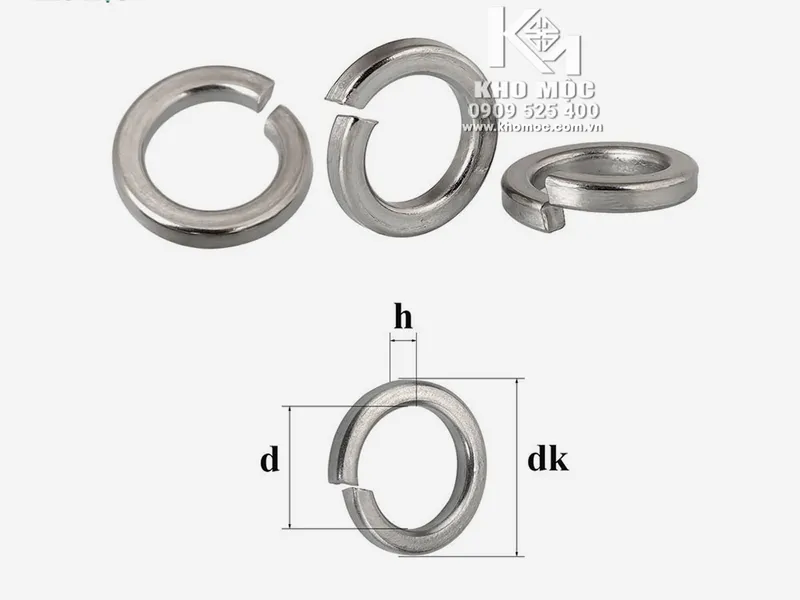 Long đền vênh M6 INOX 304