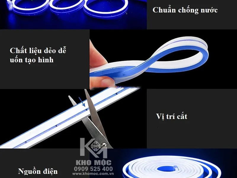 Dây LED Silicon 12V Cuộn 5m