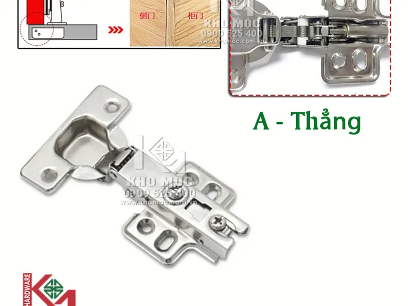 Bản Lề 01618 Inox 304 Giảm Chấn 