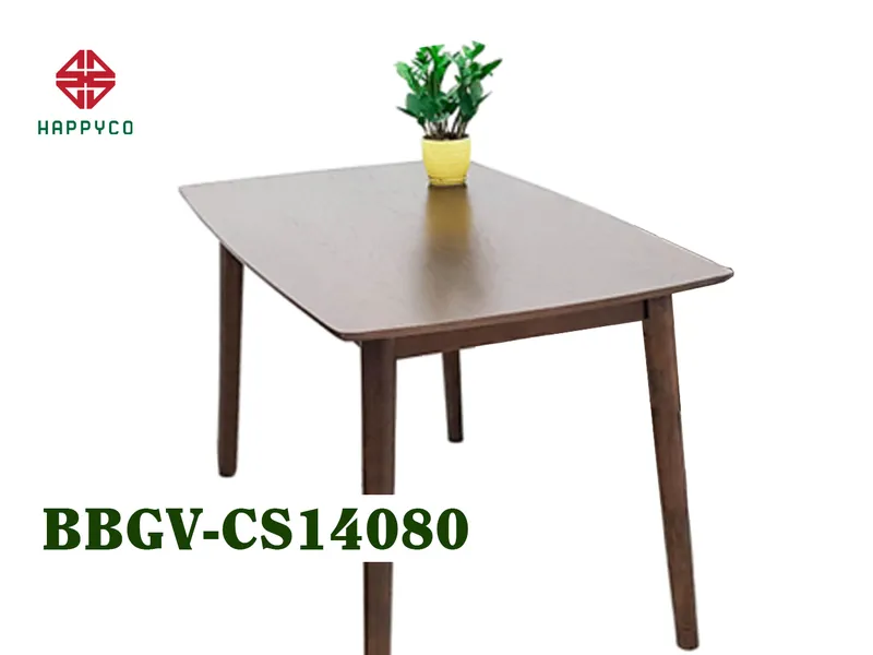 BÀN BINGO MẶT MDF VENEER  CHÂN CAO SU - BBGV-CS14080