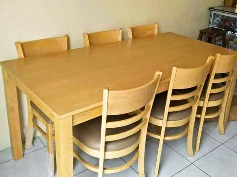 BÀN CABIN MẶT MDF VENEER  CHÂN CAO SU - BCBV-CS14080