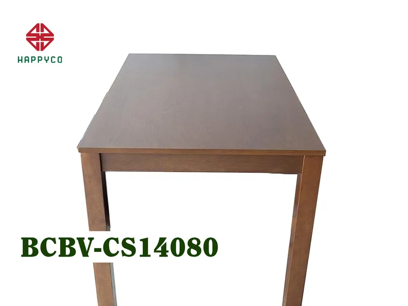 BÀN CABIN MẶT MDF VENEER  CHÂN CAO SU - BCBV-CS14080