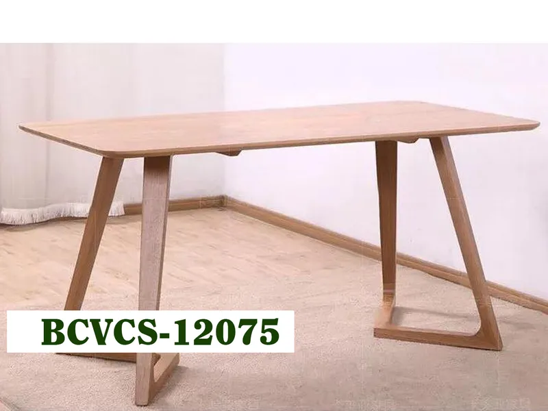 BÀN CHÂN V GỖ CAO SU - BCVCS-12075