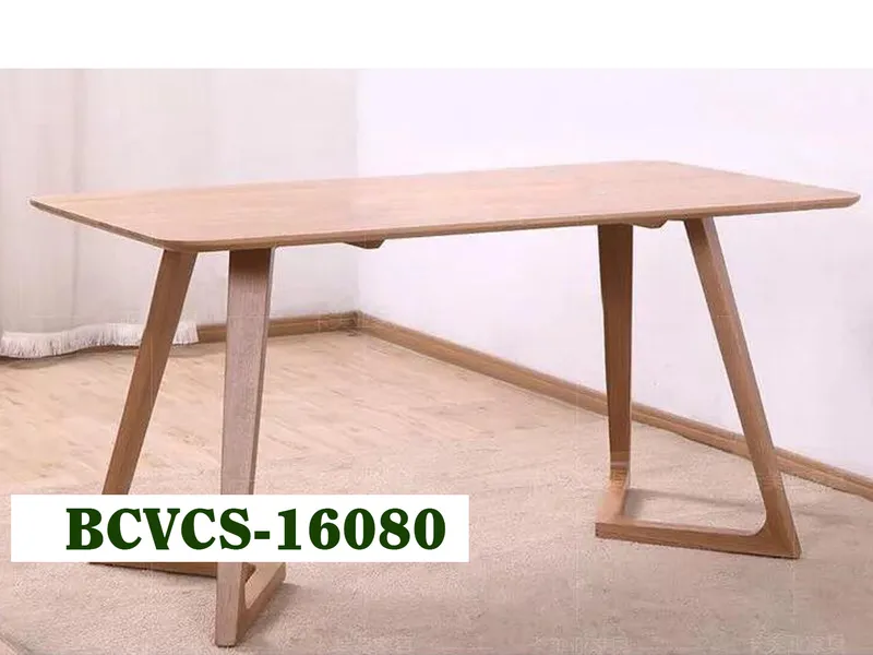 BÀN CHÂN V GỖ CAO SU - BCVCS-16080