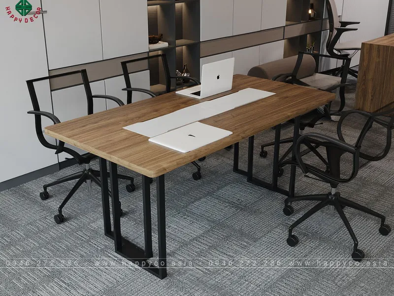 Bàn họp chân sắt hiện đại BH6801
