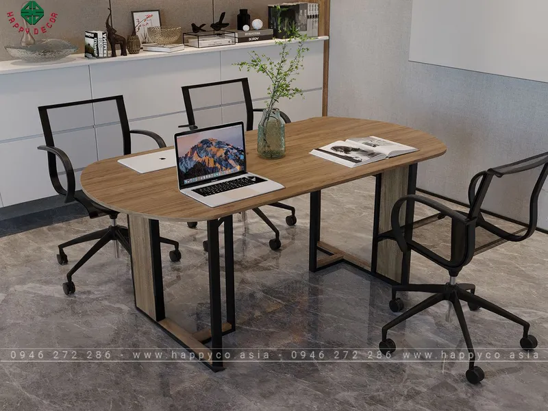 Mẫu bàn họp văn phòng nhỏ gọn tối ưu diện tích BH6807