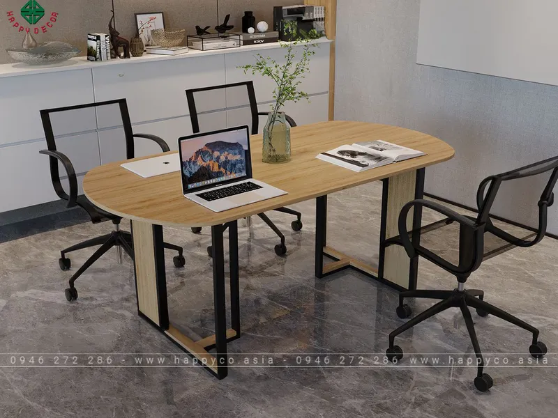 Mẫu bàn họp văn phòng nhỏ gọn tối ưu diện tích BH6807