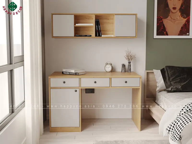 Bàn làm việc tại nhà có giá treo tường BV6809