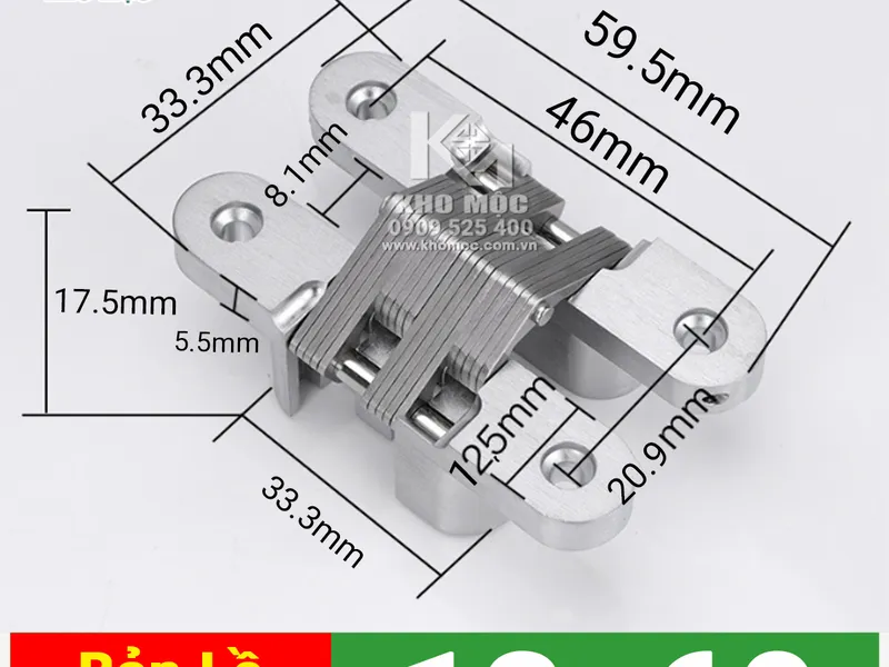 Bản Lề Chữ Thập Màu Trắng (Bịch 2 cái)
