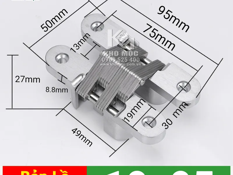 Bản Lề Chữ Thập Màu Trắng (Bịch 2 cái)