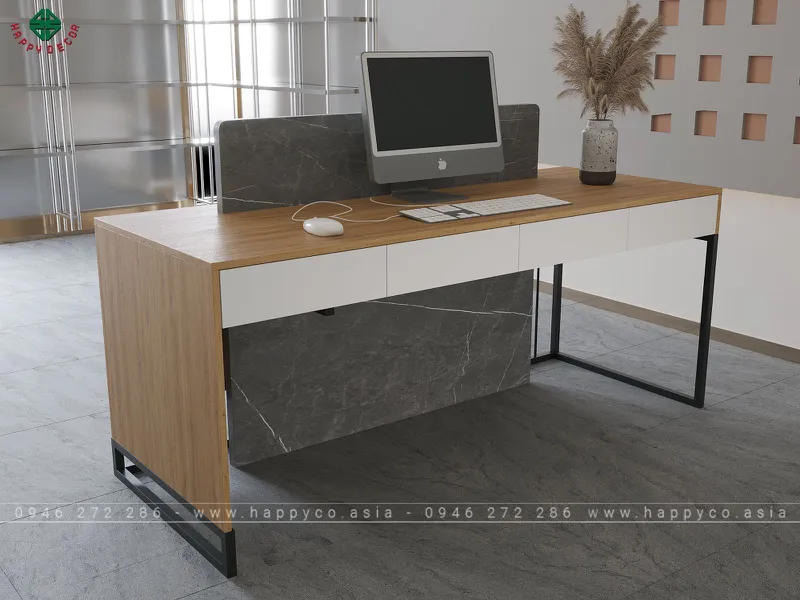 Mẫu bàn quầy công ty BQ6806