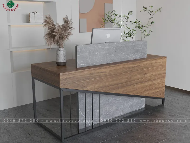 Mẫu bàn quầy công ty BQ6806
