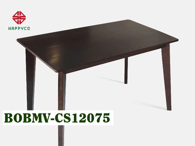 BÀN OBAMA MẶT MDF VENEER  CHÂN CAO SU - BOBMV-CS12075