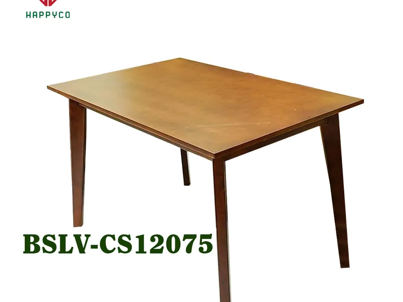 BÀN SALA MẶT MDF VENEER  CHÂN CAO SU - BSLV-CS12075